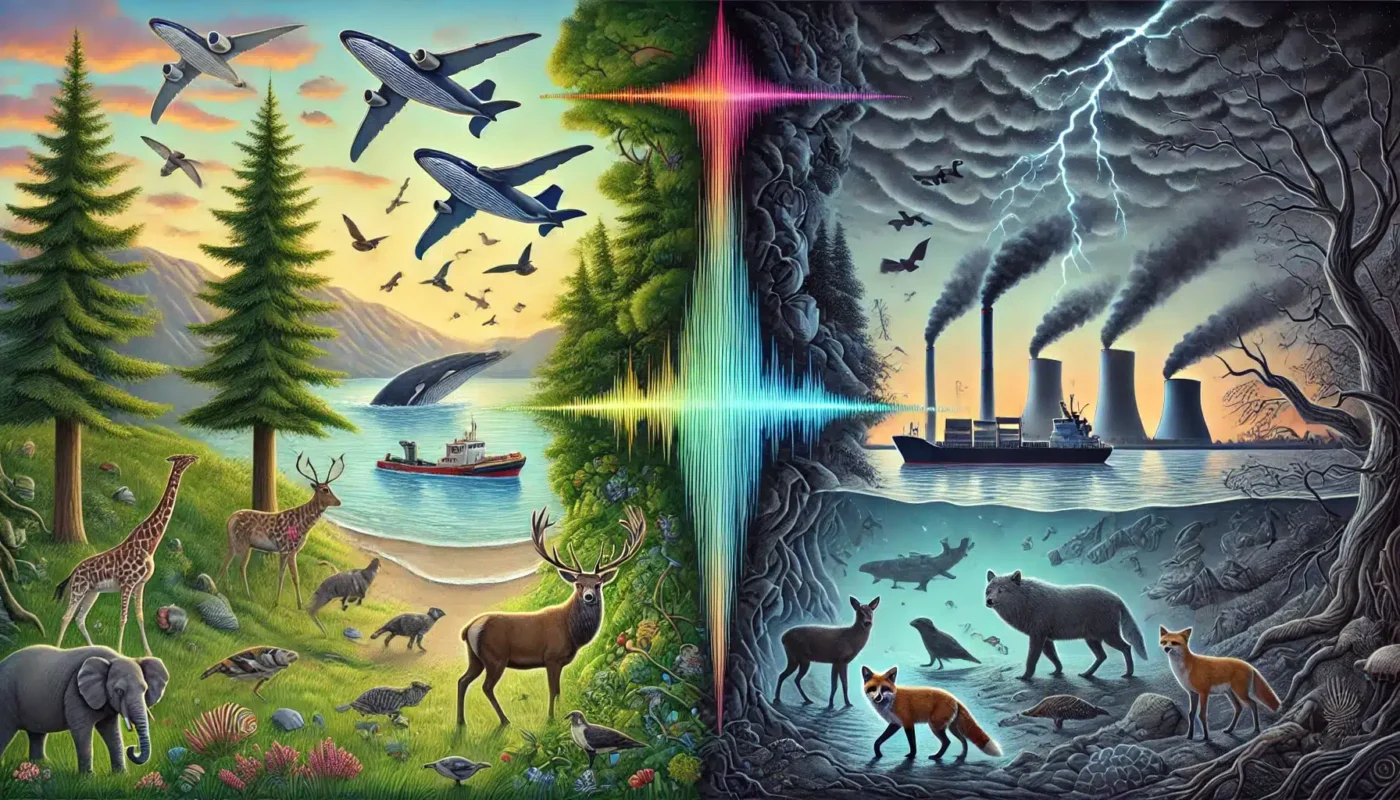 Does noise contamination change wildlife patterns?