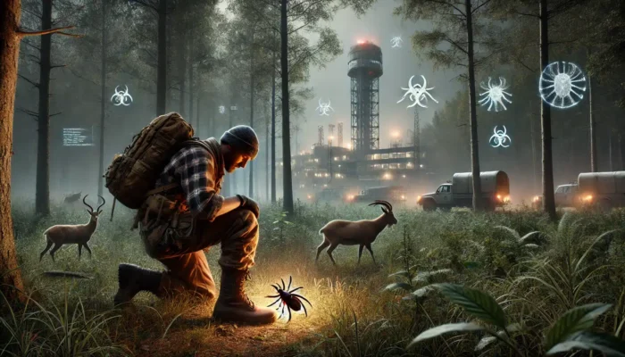 When the forest bites back: How laboratory tick diseases can first infect people living off the grid